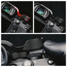 Metal + PU Leather Hot Shoe Thumb Up Grip for Sony A9 II / A7R IV / A7S III Camera ILCE-7RM4 ILCE-9M2 ILCE-7SM3 Thumb-Up Hotshoe
