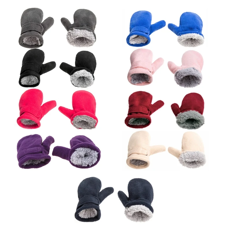 Toddler Infant Winter Mittens Lined with Fleece Easy-on Baby Boy Girls Warm Thick Gloves Outdoor 
Toddler Infant Winter Mittens Lined with Fleece Easy-on Baby Boy Girls Warm Thick Gloves Outdoor