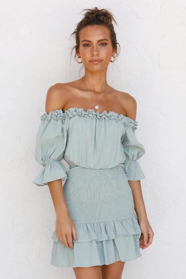 Summer Women Elegant Boho Off Shoulder Short Sleeve Bodycon Dress Ladies Party Clubwear Dresses Vestidos
Summer Women Elegant Boho Off Shoulder Short Sleeve Bodycon Dress Ladies Party Clubwear Dresses Vestidos