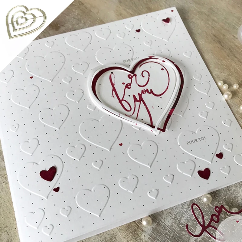 Metal Cutting die Cut Heart Frame Set Scrapbooking Paper Craft Handmade Card Album Punch Art Cutter Alinacutle Die
Metal Cutting die Cut Heart Frame Set Scrapbooking Paper Craft Handmade Card Album Punch Art Cutter Alinacutle Die