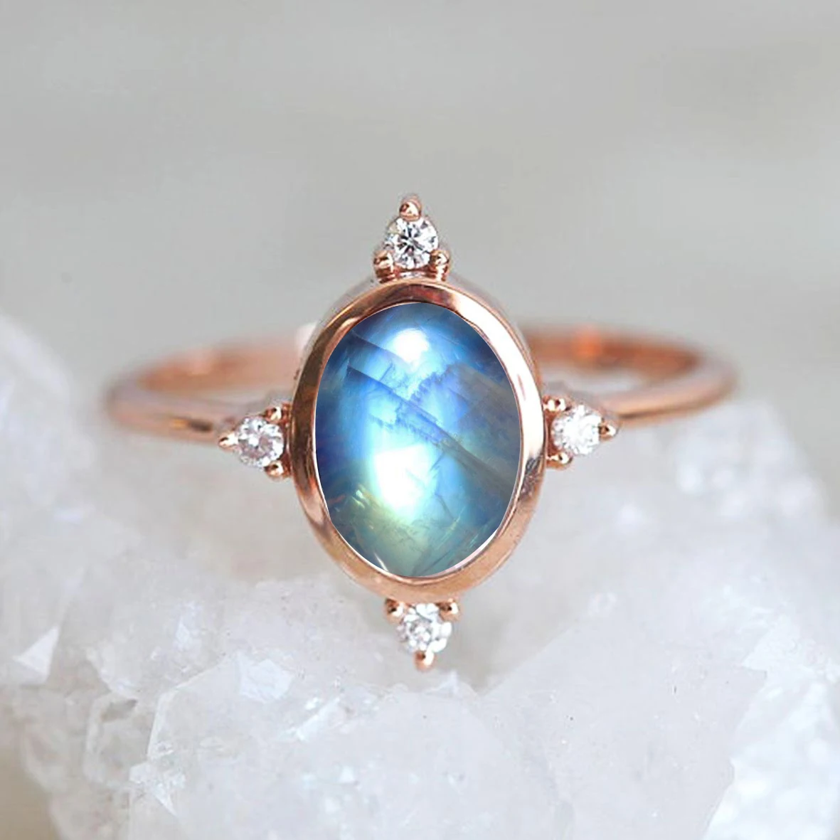 Selling Small and cute 925 Sterling Silver 6*8mm 1.34g Oval Natural Moonstone Engagement Ring
Selling Small and cute 925 Sterling Silver 6*8mm 1.34g Oval Natural Moonstone Engagement Ring