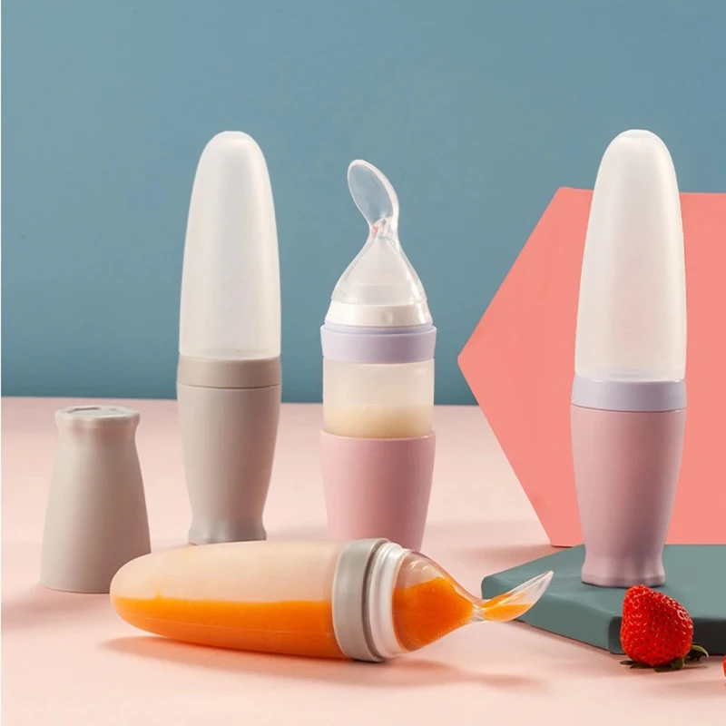 Baby rice paste bottle Baby silicone milk bottle squeeze rice paste spoon children's auxiliary food bottle puree vegetable feede
Baby rice paste bottle Baby silicone milk bottle squeeze rice paste spoon children's auxiliary food bottle puree vegetable feede