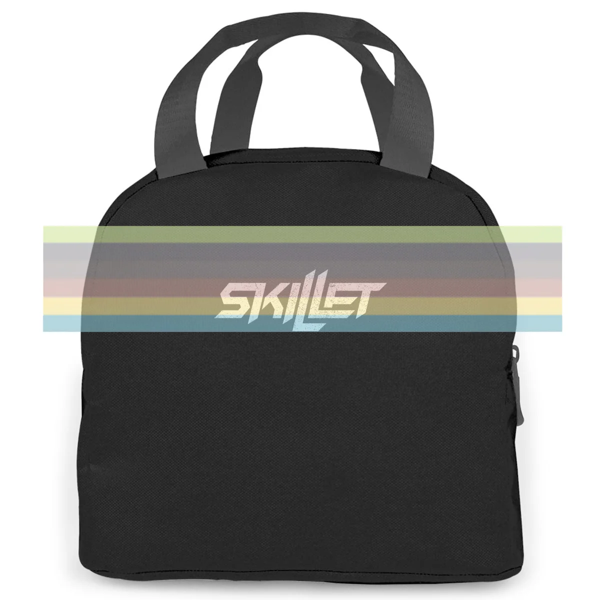 Skillet Band Mens s Unique adult women men Portable insulated lunch bag adult 
Skillet Band Mens s Unique adult women men Portable insulated lunch bag adult