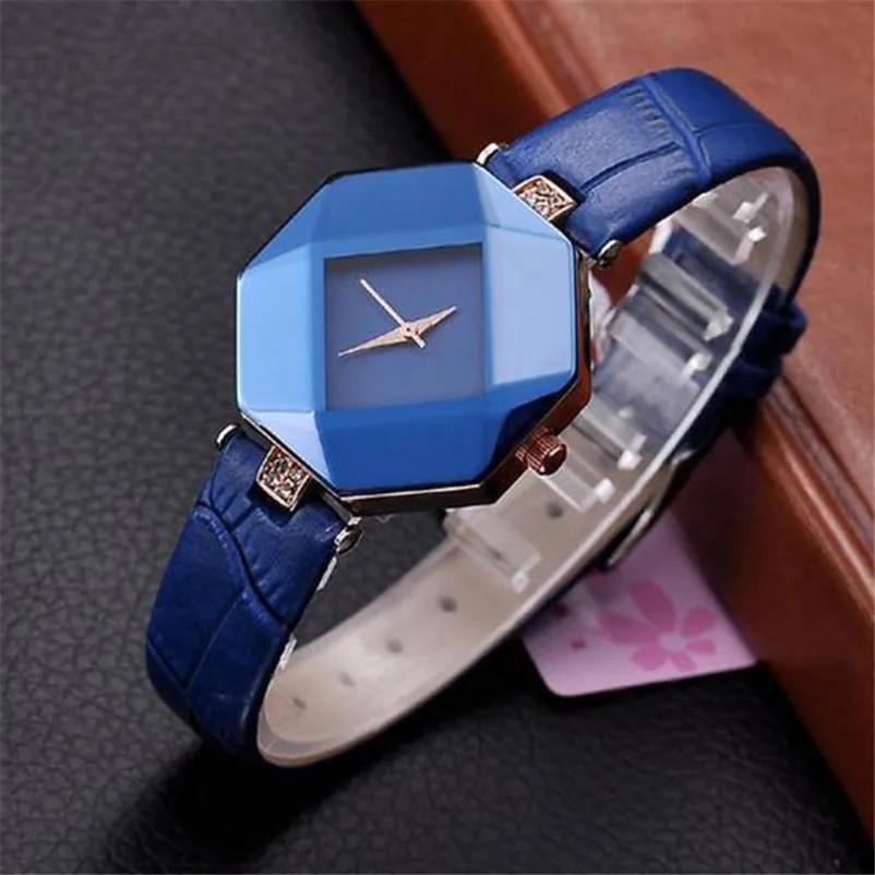 Women Watches Gem Cut Geometry Crystal Leather Quartz Wristwatch Fashion Dress Watch Ladies Gifts Clock Relogio Feminino 5 color
Women Watches Gem Cut Geometry Crystal Leather Quartz Wristwatch Fashion Dress Watch Ladies Gifts Clock Relogio Feminino 5 color