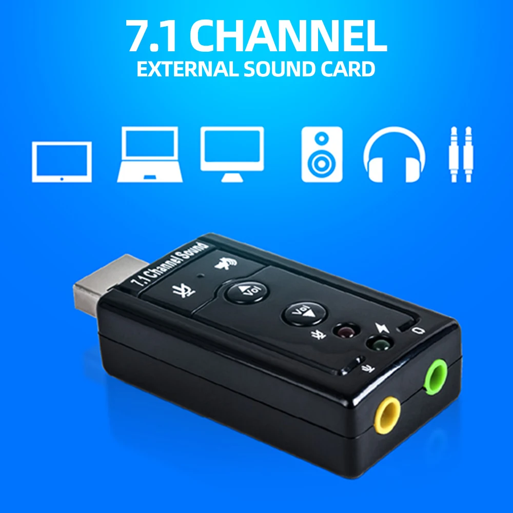 ANMONE Mini 7.1 USB Stereo Audio Adapter External Sound Card for Windows XP/2000/Vista/7/8/10 3D USB Audio Adapter for PC Laptop
ANMONE Mini 7.1 USB Stereo Audio Adapter External Sound Card for Windows XP/2000/Vista/7/8/10 3D USB Audio Adapter for PC Laptop