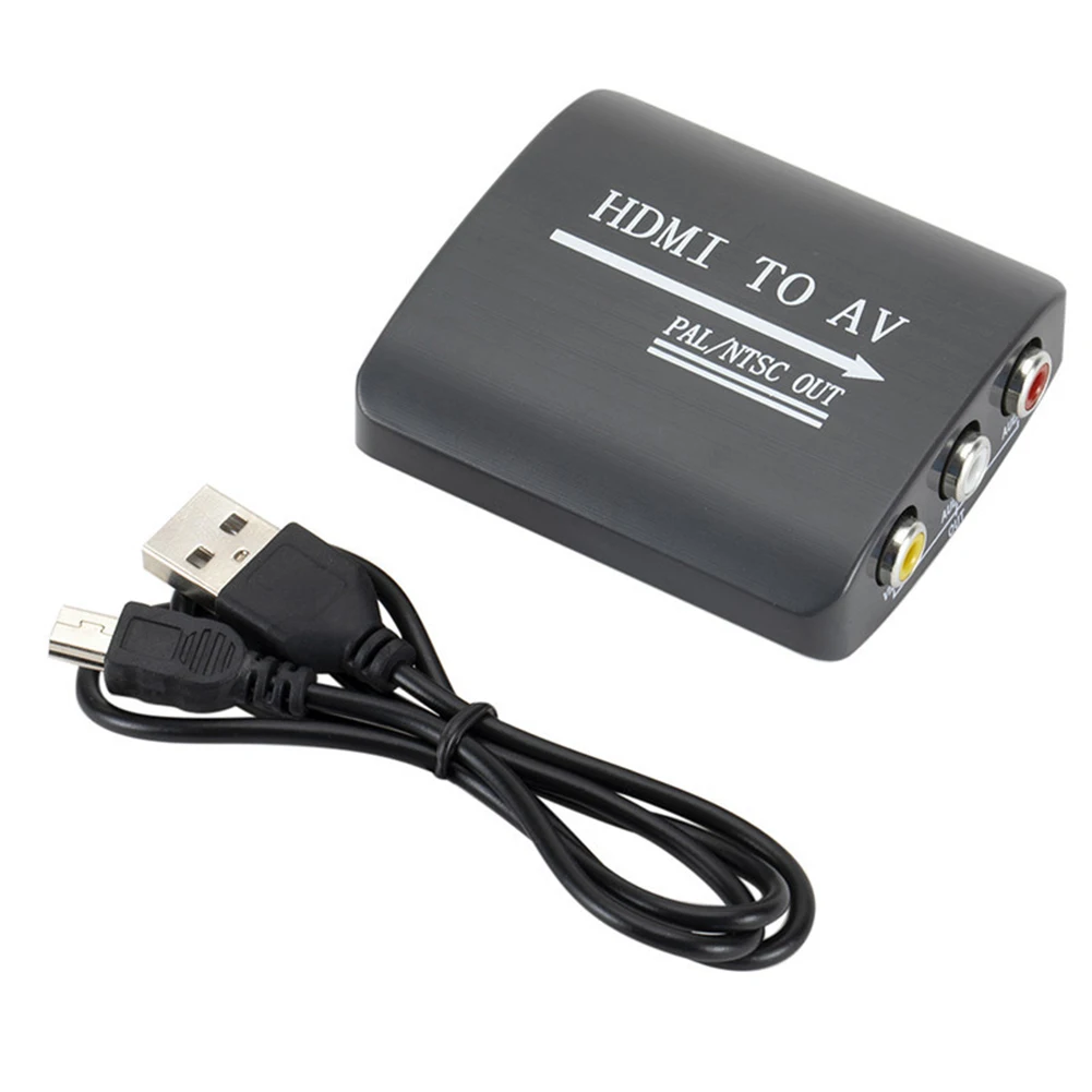 HDMI в 3RCA AV CVBS конвертер Композитный S Video R/L аудио адаптер Upscaler DQ Drop|Адаптеры Type-C| |