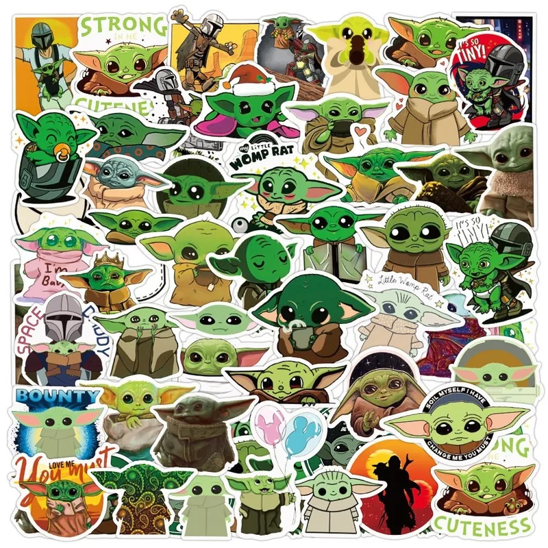 50pcs Disney Anime Baby Yoda Stickers Funny Cartoon Waterproof stickers Graffiti Cute star wars Sticker Kids Toys
50pcs Disney Anime Baby Yoda Stickers Funny Cartoon Waterproof stickers Graffiti Cute star wars Sticker Kids Toys