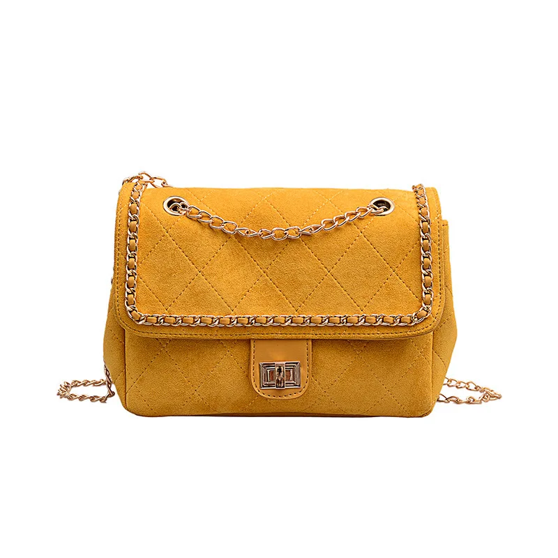 2021 New Arrivals Women's PU Leather Shoulder Bags Rhombic Pattern Sewing Design Yellow Solid Color Fashion Shooping Chain Bag
2021 New Arrivals Women's PU Leather Shoulder Bags Rhombic Pattern Sewing Design Yellow Solid Color Fashion Shooping Chain Bag