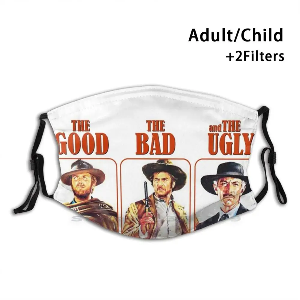 The Good The Bad And The Ugly Design Anti Dust Filter Washable Face Mask Kids The Good The Bad And The Ugly 54Th Anniversary 
The Good The Bad And The Ugly Design Anti Dust Filter Washable Face Mask Kids The Good The Bad And The Ugly 54Th Anniversary
