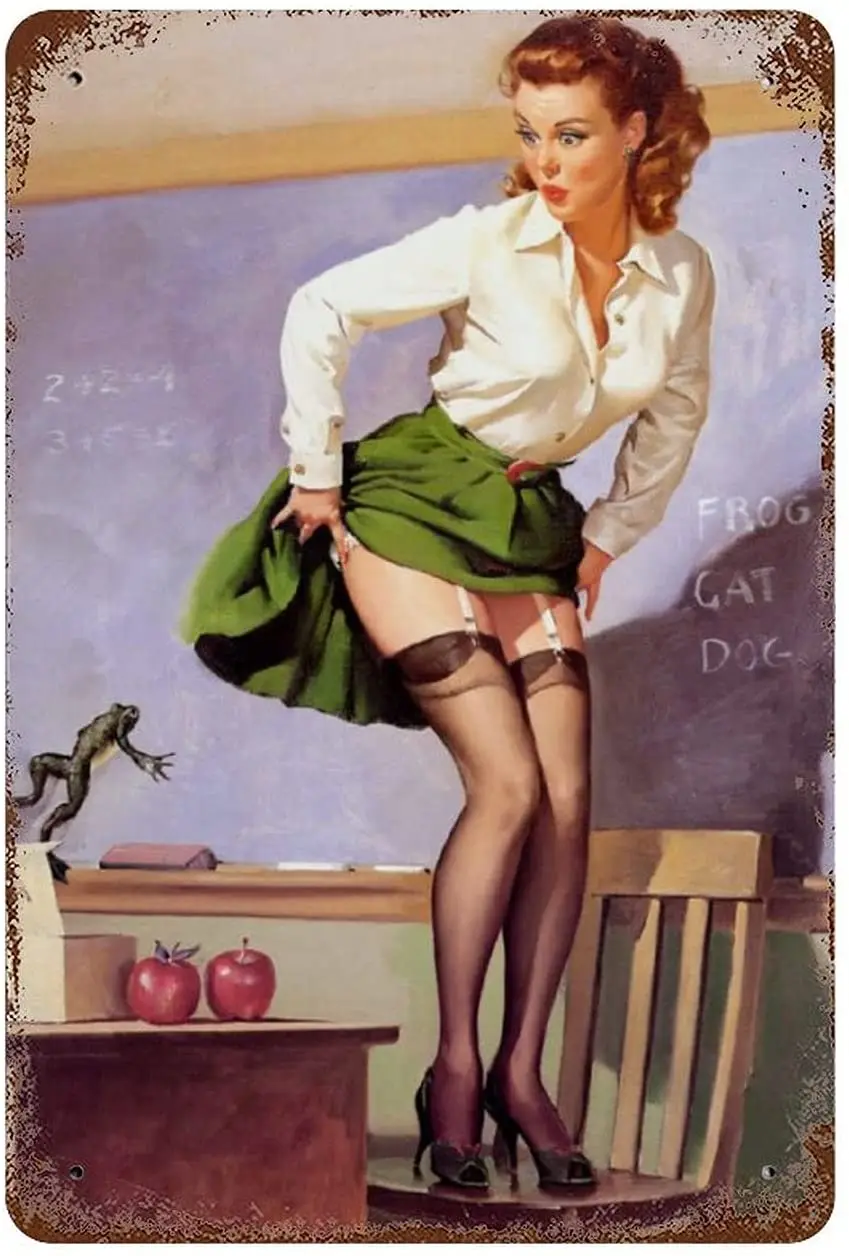 Sexy Teacher Metal Tin Signs Pub Cafe Bar Garage Retro Marks Plaque Iron Painting Wall Poster Home Hanging Movie poster Vintage
Sexy Teacher Metal Tin Signs Pub Cafe Bar Garage Retro Marks Plaque Iron Painting Wall Poster Home Hanging Movie poster Vintage