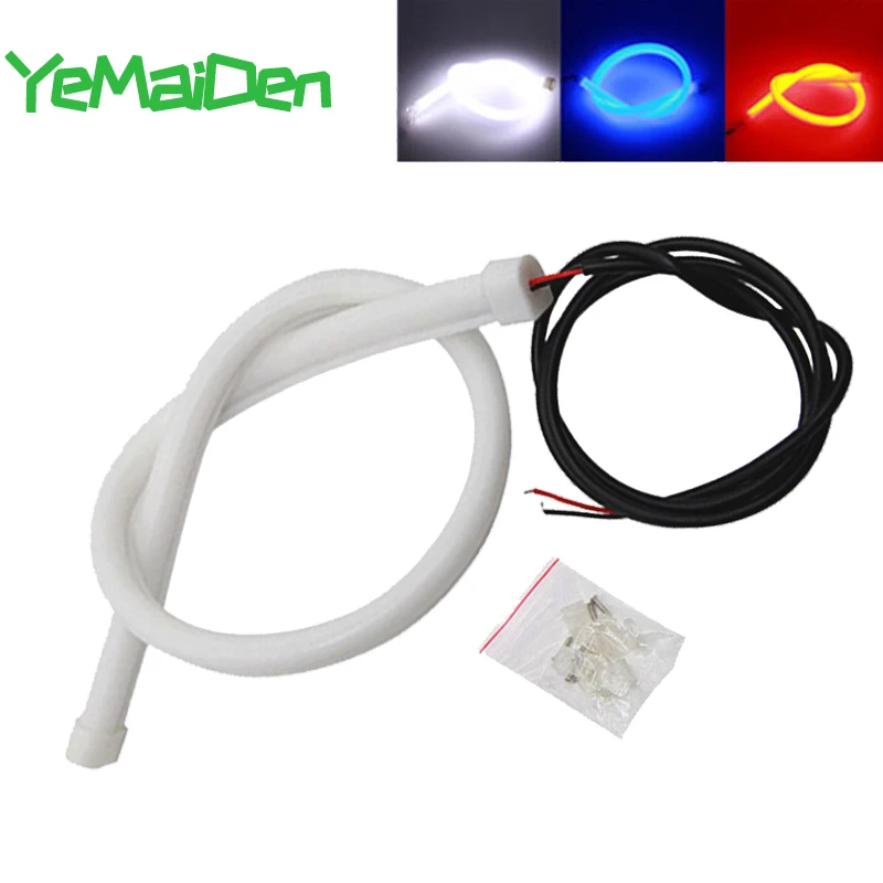 1 pieces 30cm 45cm 60cm DRL Flexible LED Strip Light Car External Styling 12V Daytime Running Light Turn Signal Bulb White Red 
1 pieces 30cm 45cm 60cm DRL Flexible LED Strip Light Car External Styling 12V Daytime Running Light Turn Signal Bulb White Red