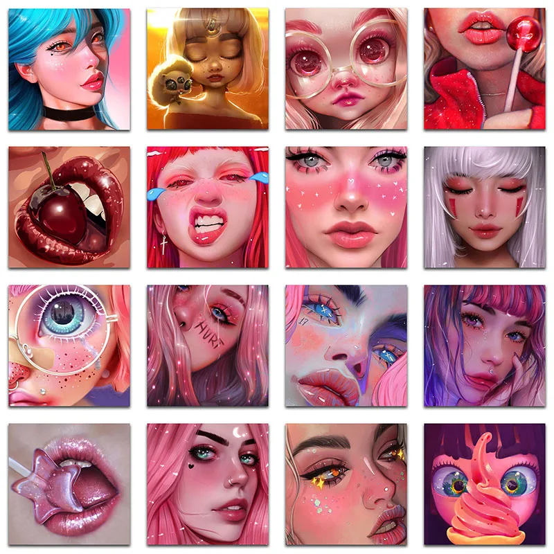 Full Square Diamond embroidery Cross stitch Cartoon girl set 5D DIY Diamond painting Anime lady Diamond mosaic beautiful beauty
Full Square Diamond embroidery Cross stitch Cartoon girl set 5D DIY Diamond painting Anime lady Diamond mosaic beautiful beauty