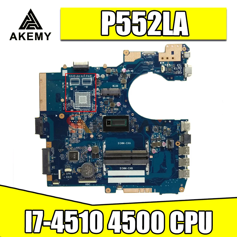 Материнская плата для ноутбука Akemy P552LA_LJ, для Asus P552LA P552LJ P552L P552 P2520LA P2520LJ, протестированная оригинальная материнская плата I7-4510 4500
Материнская плата для ноутбука Akemy P552LA_LJ, для Asus P552LA P552LJ P552L P552 P2520LA P2520LJ, протестированная оригинальная материнская плата I7-4510 4500