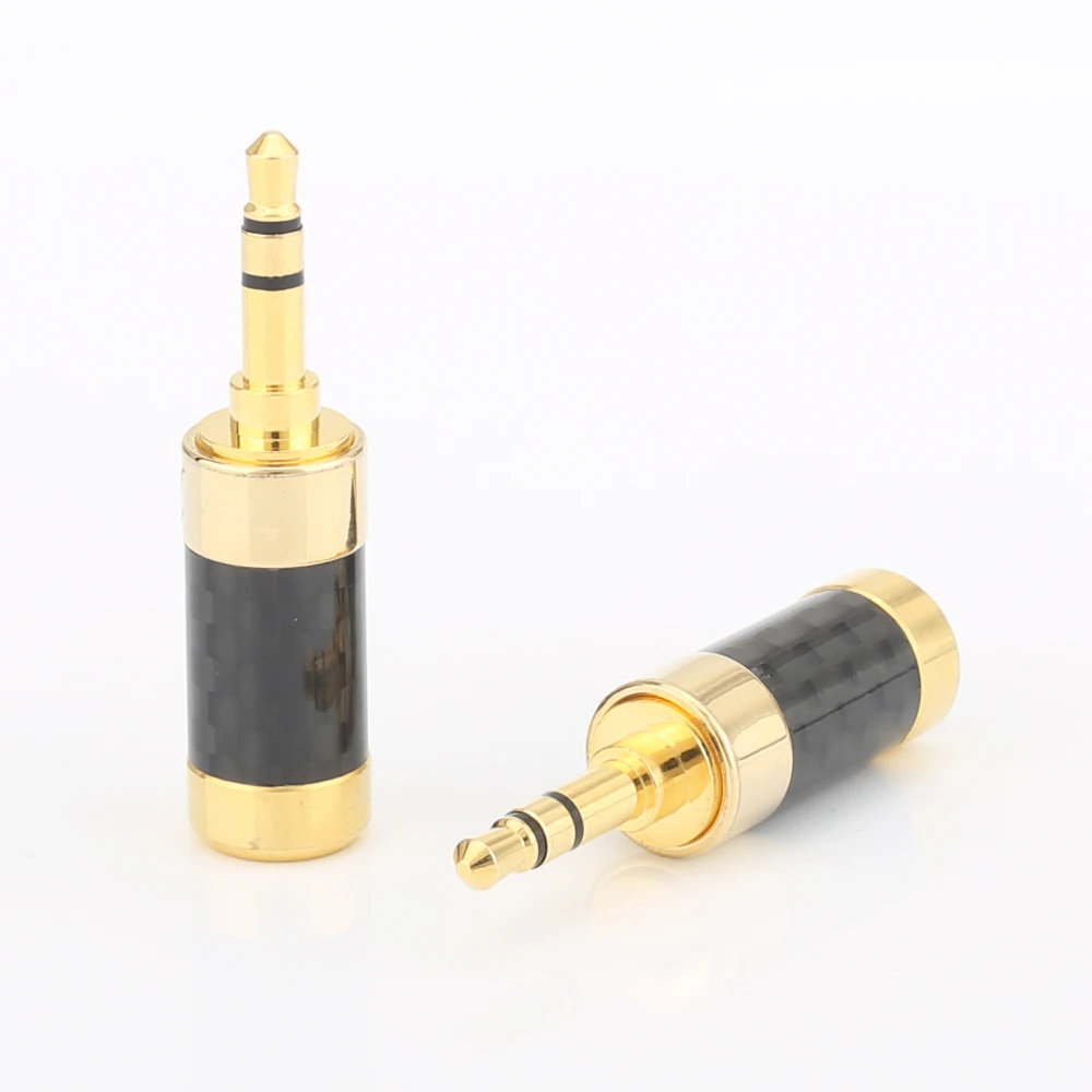 2pcs Audiocrast HP004 Gold Plated Straight 3.5mm Stereo Mini Plug Connector Carbon Fiber Earphone
2pcs Audiocrast HP004 Gold Plated Straight 3.5mm Stereo Mini Plug Connector Carbon Fiber Earphone