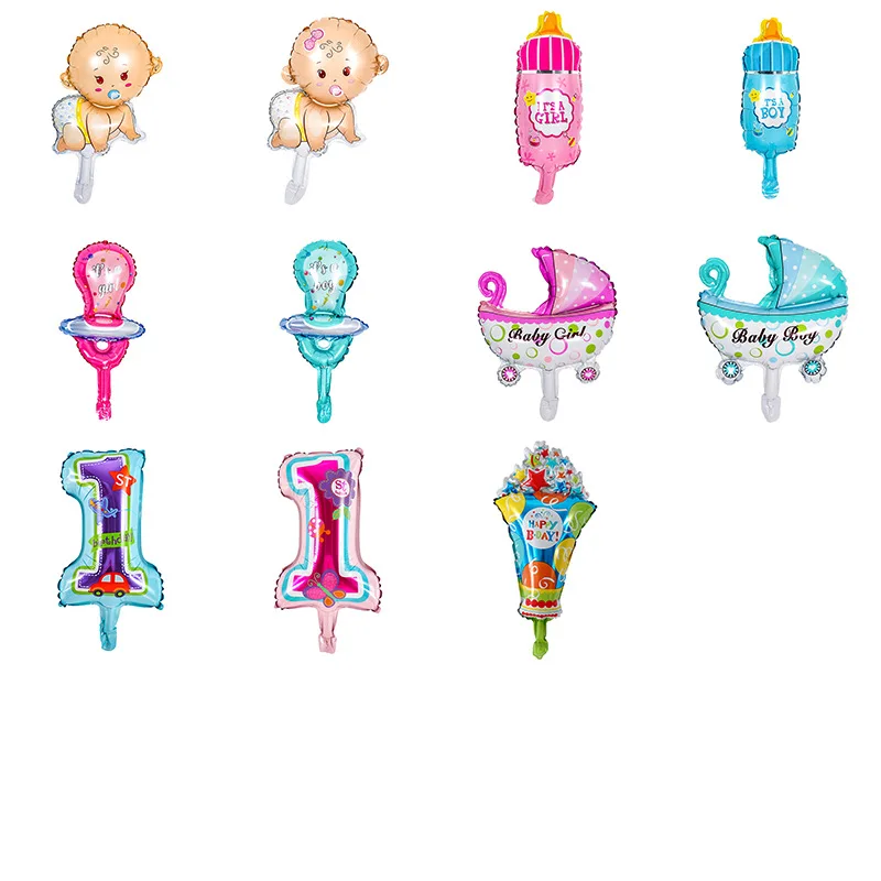 1pc Cute Cartoon Mini Baby Carriage Aluminum Film Balloon Gender Secret Baby Shower Full Moon Birthday Decoration
1pc Cute Cartoon Mini Baby Carriage Aluminum Film Balloon Gender Secret Baby Shower Full Moon Birthday Decoration
