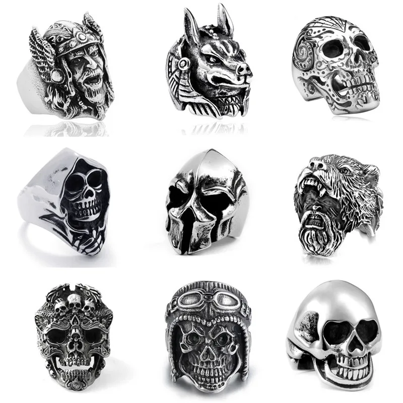 FDLK Gothic Punk Vintage Men's Carbide Skull Ring Hiphop Knight Templar Ring Cool Men's Rock Biker Jewelry Gift
FDLK Gothic Punk Vintage Men's Carbide Skull Ring Hiphop Knight Templar Ring Cool Men's Rock Biker Jewelry Gift