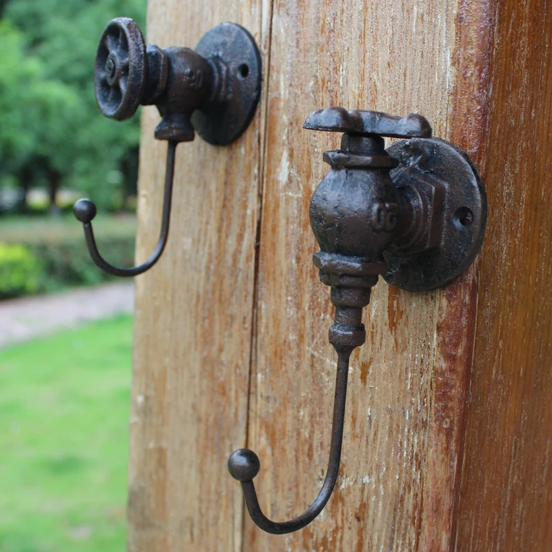 European Style Country Retro Industrial Cast Iron Art Water Valve Hook Wall Hanging Mural Home Decoration Hook
European Style Country Retro Industrial Cast Iron Art Water Valve Hook Wall Hanging Mural Home Decoration Hook