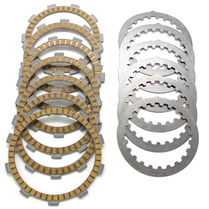 Clutch Friction Disc Plate Kit For Yamaha DT230 DT230R DT125E DT125 DT125R TDR125 DT125RE DT200WR DT125X Lanza Clutchs Platees
Clutch Friction Disc Plate Kit For Yamaha DT230 DT230R DT125E DT125 DT125R TDR125 DT125RE DT200WR DT125X Lanza Clutchs Platees