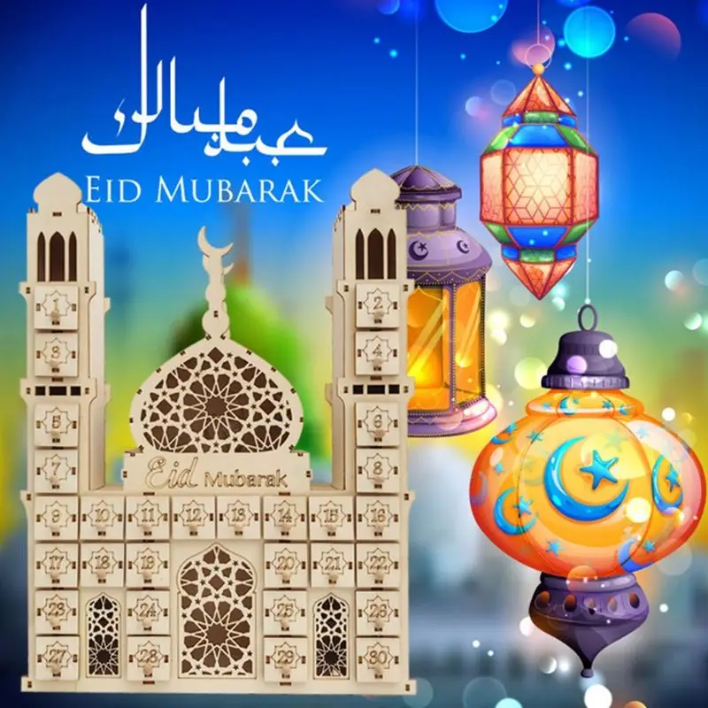 Castle Place Wooden Ramadan Countdown Calendar Diy Crafts Pendants Eid Mubarak Accessories Ramadan Kareem Muslim Party Favors
Castle Place Wooden Ramadan Countdown Calendar Diy Crafts Pendants Eid Mubarak Accessories Ramadan Kareem Muslim Party Favors