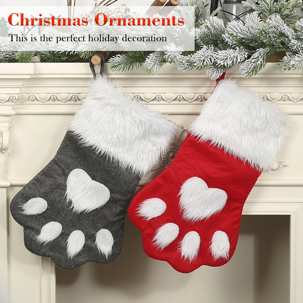 Long Plush Pet Paw Christmas Stockings Socks Candy Bag Christmas Tree Decorations Gift Holder Bag Hanging Holiday Home Ornaments
Long Plush Pet Paw Christmas Stockings Socks Candy Bag Christmas Tree Decorations Gift Holder Bag Hanging Holiday Home Ornaments
