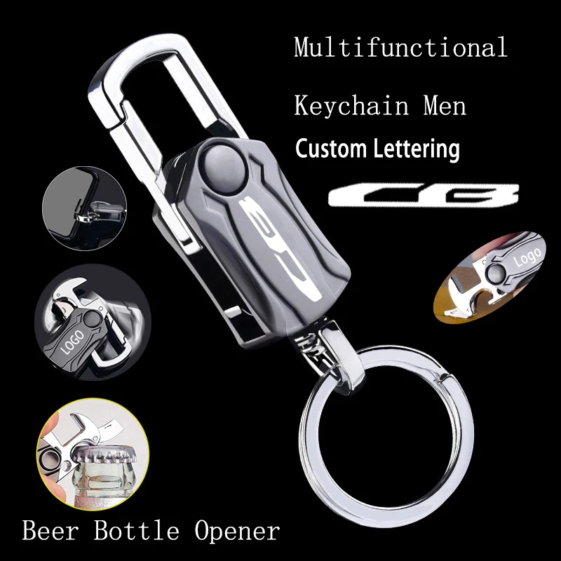 Multifunctional metal keychain key ring bottle opener for Honda CB650 CB500 CB500x CB650r CB500F CB1000R motorcycle Accessories
Multifunctional metal keychain key ring bottle opener for Honda CB650 CB500 CB500x CB650r CB500F CB1000R motorcycle Accessories