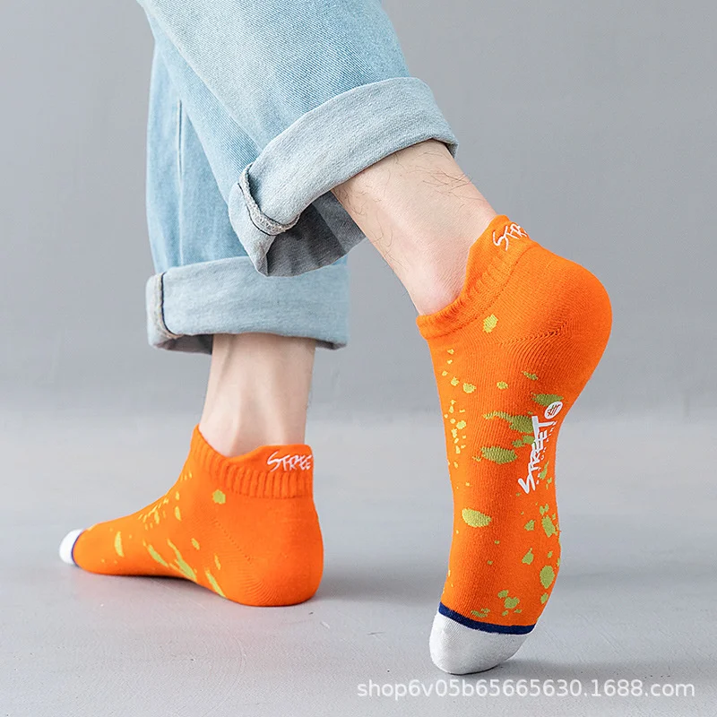 Summer Happy Socks Men's Socks Pure Cotton Thin Sports Fashion Personality Versatile Low Top Shallow Mouth Invisible Boat 2021
Summer Happy Socks Men's Socks Pure Cotton Thin Sports Fashion Personality Versatile Low Top Shallow Mouth Invisible Boat 2021
