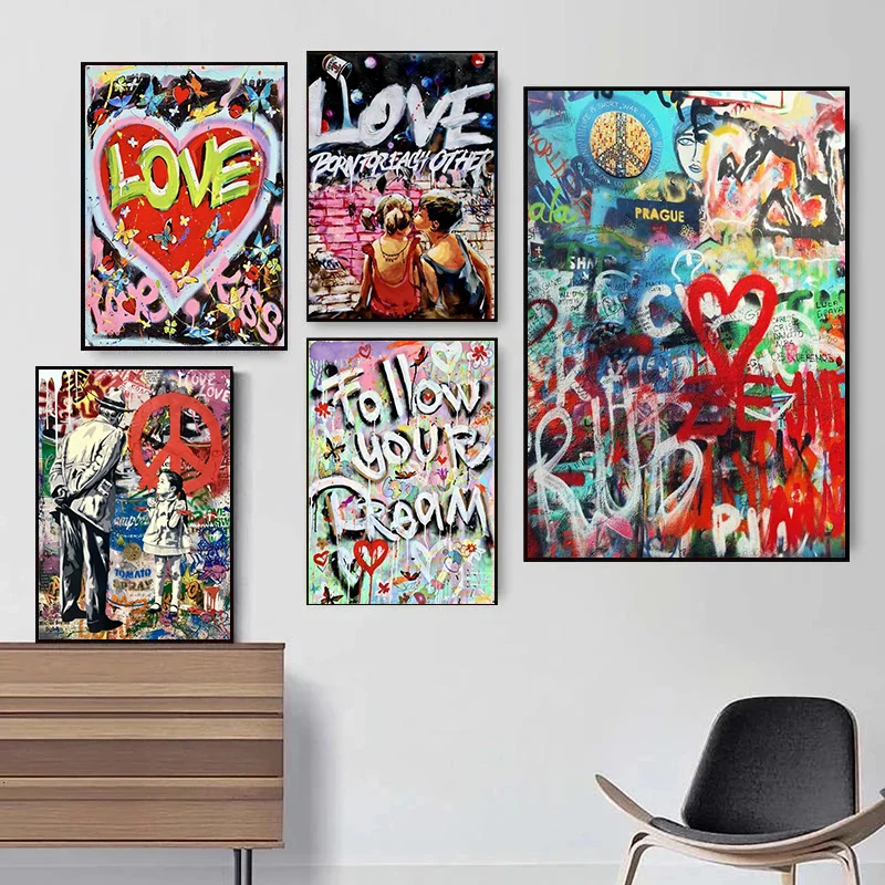 Street Graffiti Art Follow Your Dreams Canvas Painting Wall Art Picture for Living Room Home Decoration Painting
Street Graffiti Art Follow Your Dreams Canvas Painting Wall Art Picture for Living Room Home Decoration Painting