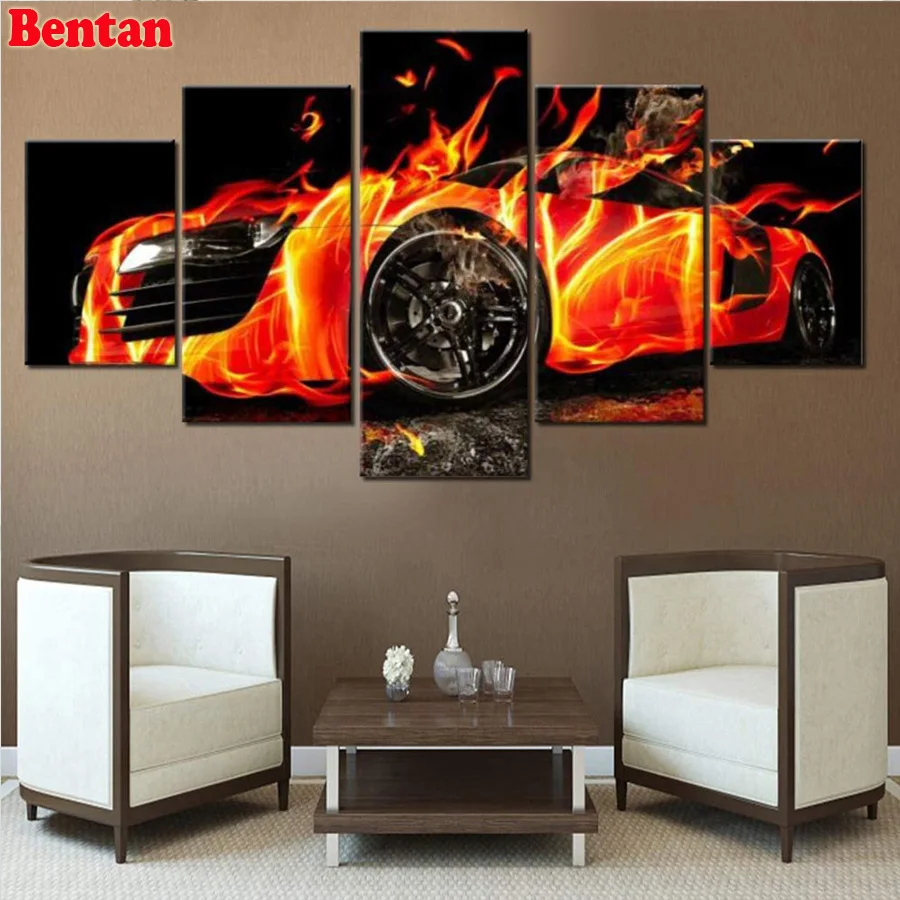5 Pieces Diamond Embroidery Abstract Flame Car Diamond Mosaic Full Square 5D Painting Rhinestones Cross Stitch Decor For Home 
5 Pieces Diamond Embroidery Abstract Flame Car Diamond Mosaic Full Square 5D Painting Rhinestones Cross Stitch Decor For Home