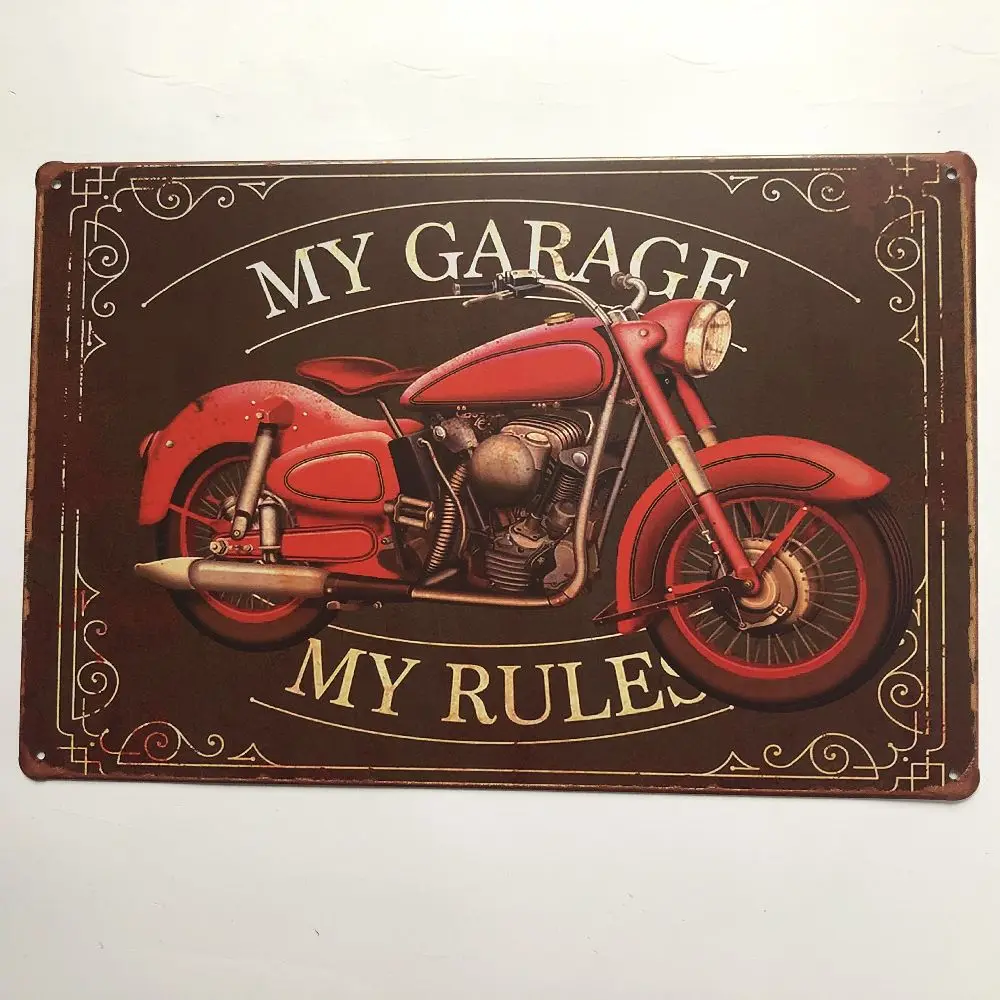 My Garage My Rules Iron Metal Poster Tin Sign Plate Wall Decoration Vintage Art Painting Family Rule Plaque Garage Club Pub
My Garage My Rules Iron Metal Poster Tin Sign Plate Wall Decoration Vintage Art Painting Family Rule Plaque Garage Club Pub