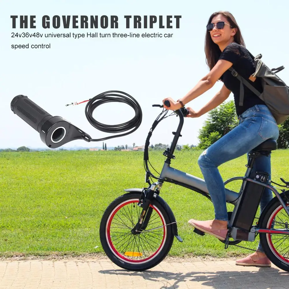 Twist Throttle Grip Electric Bike 24V 36V 48V Accelerator For Bicycle E-bike Scooter Speed Handlebar | Спорт и развлечения