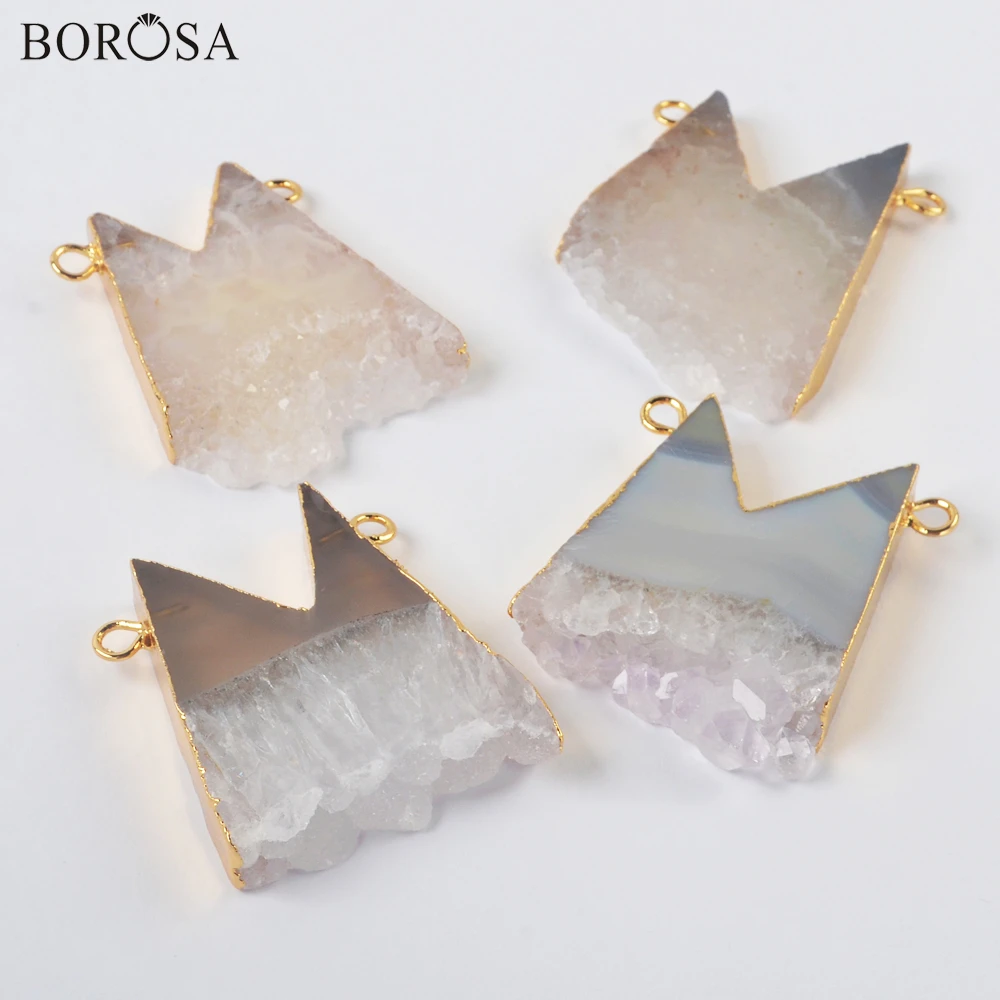 BOROSA M Shape Natural Agate Druzy Connectors for Necklaces Making 24inch Long Necklaces Gems Druzy Necklace for Women G2003
BOROSA M Shape Natural Agate Druzy Connectors for Necklaces Making 24inch Long Necklaces Gems Druzy Necklace for Women G2003