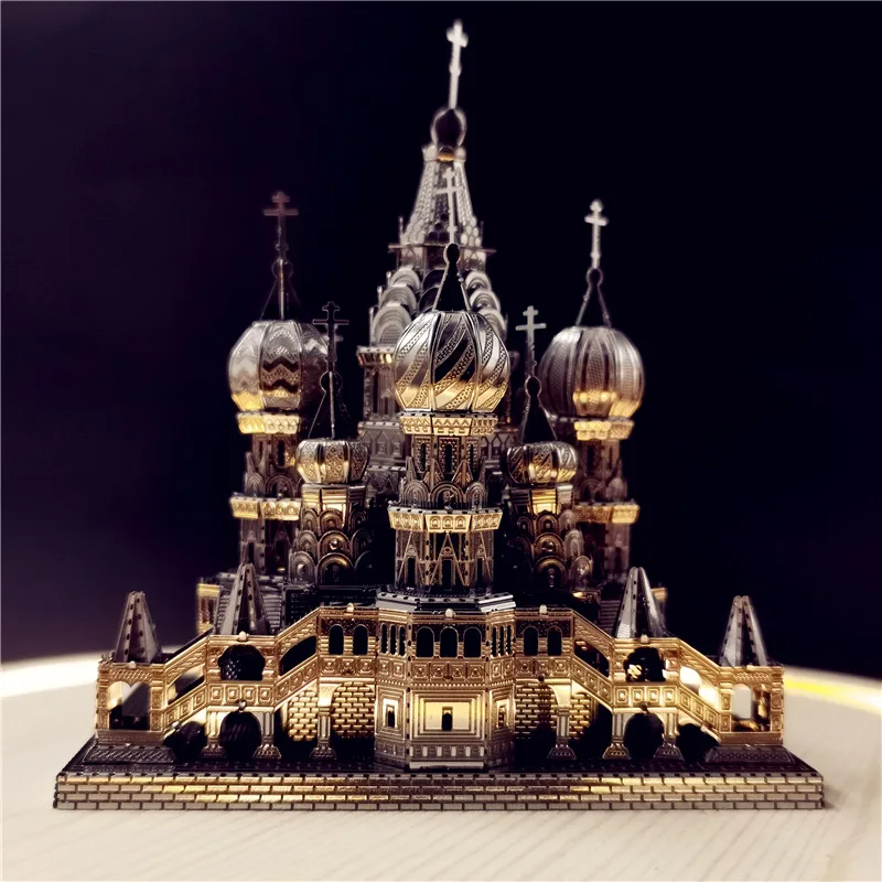 3D Three-dimensional Metal Assembled European Building Model Vasily Church Jigsaw Puzzle Children's Educational Toys
3D Three-dimensional Metal Assembled European Building Model Vasily Church Jigsaw Puzzle Children's Educational Toys