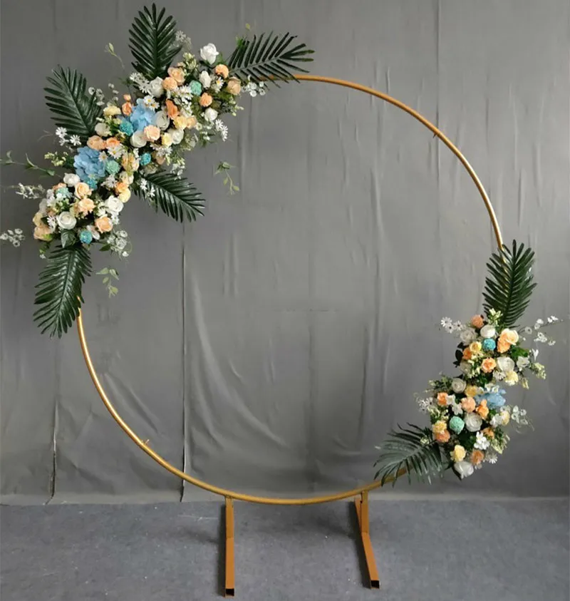 New Upscale Wedding Centerpieces gold Ring Arch with Flower Set for Party Decoration Props Supplies many size 
New Upscale Wedding Centerpieces gold Ring Arch with Flower Set for Party Decoration Props Supplies many size