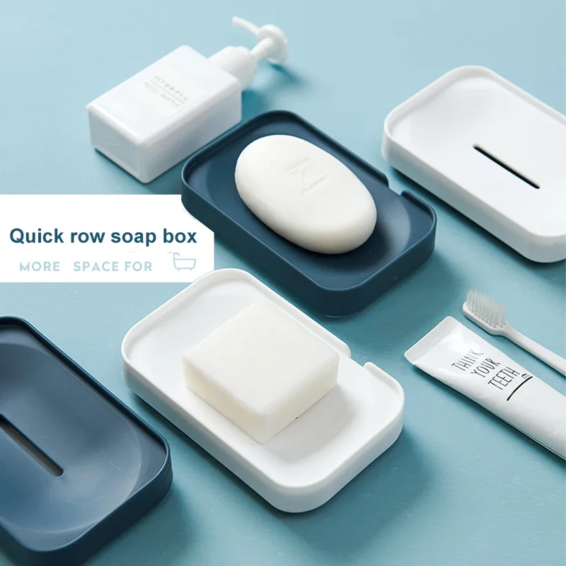 Creative Soap Box Double Simple Soap Dishes Cute Drain Rack Storage Soap Rack Portable Bathroom Soap Holder Bathroom Accessories
Creative Soap Box Double Simple Soap Dishes Cute Drain Rack Storage Soap Rack Portable Bathroom Soap Holder Bathroom Accessories