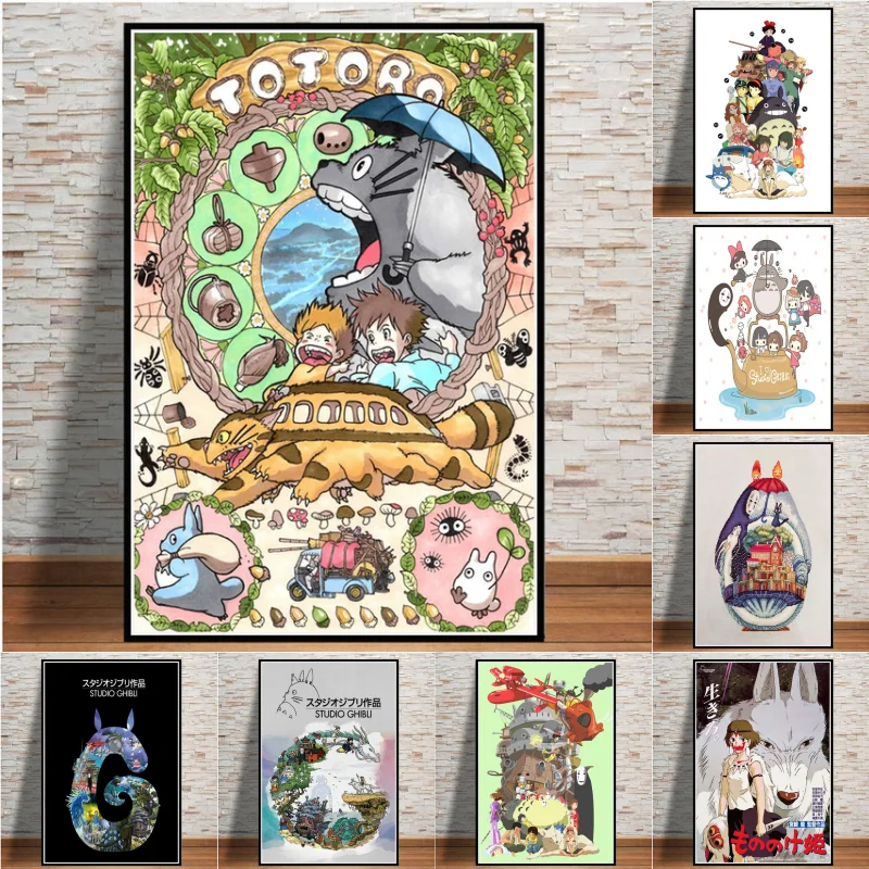 Studio Ghibli Anime Spirited Away Totoro Cartoon HD Quality Canvas Painting M677 Posters and Prints Wall Art Pictures Home Decor
Studio Ghibli Anime Spirited Away Totoro Cartoon HD Quality Canvas Painting M677 Posters and Prints Wall Art Pictures Home Decor