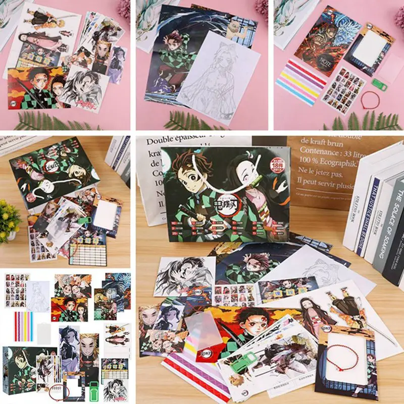 New Anime Demon Slayer: Kimetsu No Yaiba Lucky Bag Gift Bag Include Postcard Poster Badge Stickers Bookmark Gift 
New Anime Demon Slayer: Kimetsu No Yaiba Lucky Bag Gift Bag Include Postcard Poster Badge Stickers Bookmark Gift