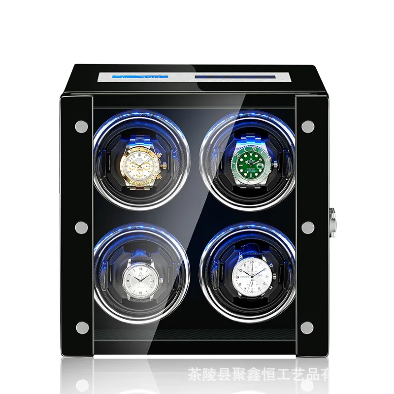 Automatic Watch Winders Box Mechanical Watch Winding Remote Control Watch Cabinet LED Light Luxurious Clock Display Storage Box
Automatic Watch Winders Box Mechanical Watch Winding Remote Control Watch Cabinet LED Light Luxurious Clock Display Storage Box