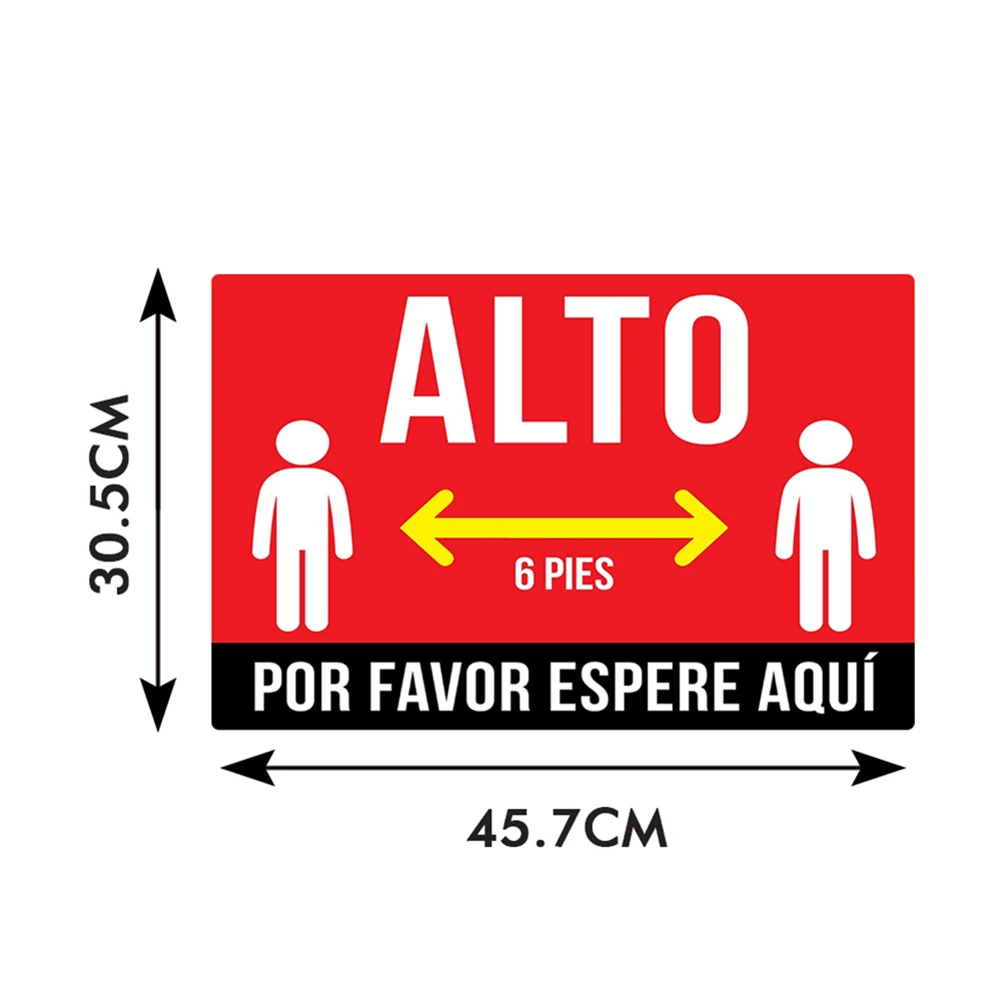 Social Distancing Ground Sticker Indoor Outdoor Floor Sticker Safety Floor Decal Sign for Crowd Control Guidance
Social Distancing Ground Sticker Indoor Outdoor Floor Sticker Safety Floor Decal Sign for Crowd Control Guidance
