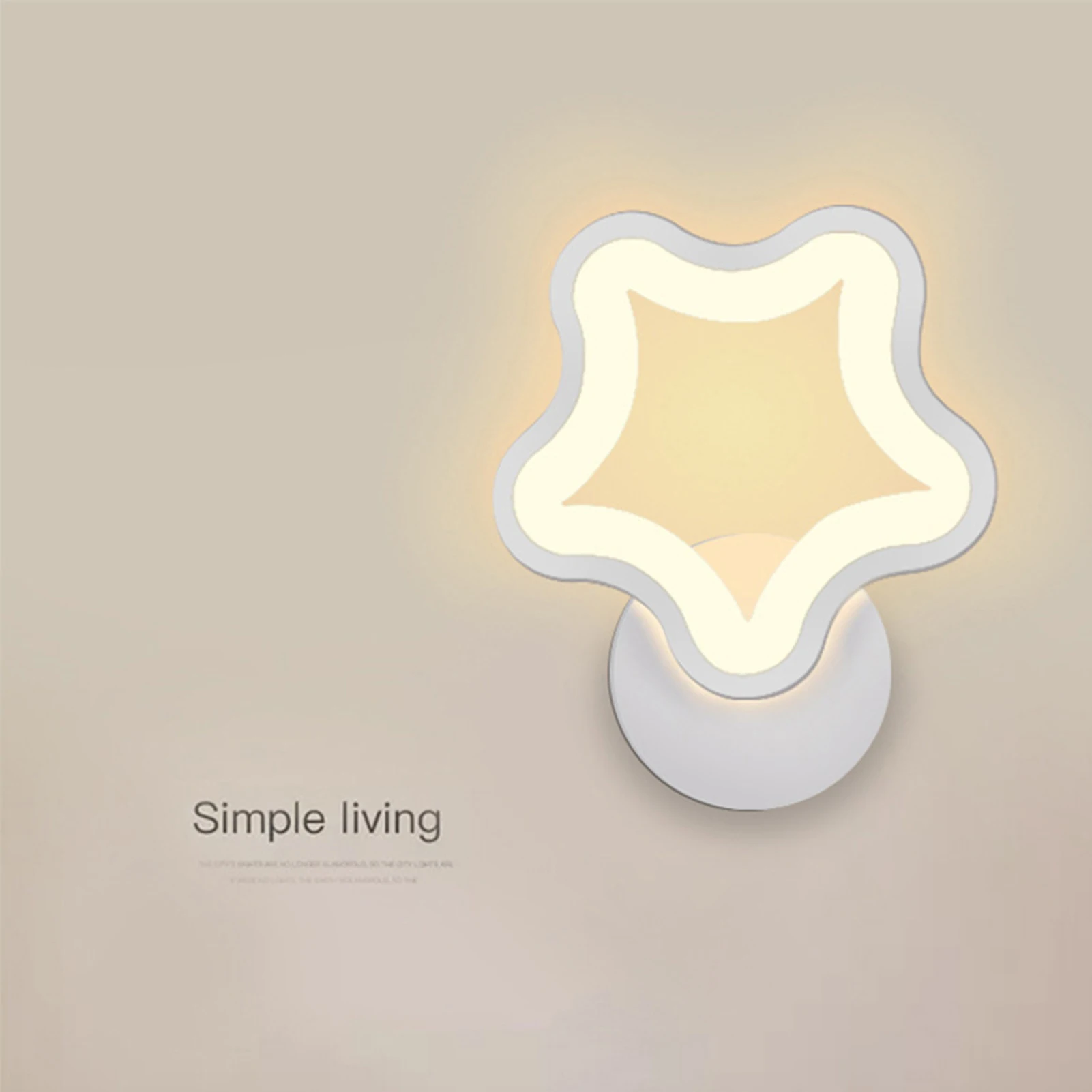 LEDs Wall Lamp Pentagram-Shaped Light Fixture AC176-265V Wall Sconce for Bedside Corridor Bedroom Living Room Hallway
LEDs Wall Lamp Pentagram-Shaped Light Fixture AC176-265V Wall Sconce for Bedside Corridor Bedroom Living Room Hallway