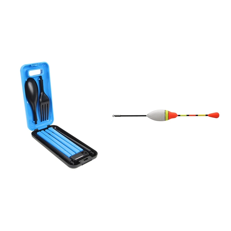 1Set 3 In 1 Folding Abs Chopsticks Spoon Fork Blue & 10Pcs Carp Fishing Floats Set Buoy Bobber Stick 4No.3.0G
1Set 3 In 1 Folding Abs Chopsticks Spoon Fork Blue & 10Pcs Carp Fishing Floats Set Buoy Bobber Stick 4No.3.0G