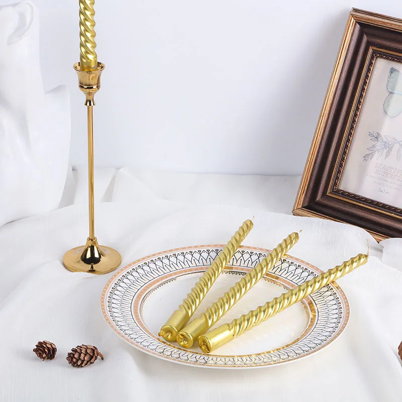 4 Sets Romantic Wedding Table Decoration Long Pole Candle Christmas Party Family Table Western Food Candlestick Spiral Candle
4 Sets Romantic Wedding Table Decoration Long Pole Candle Christmas Party Family Table Western Food Candlestick Spiral Candle