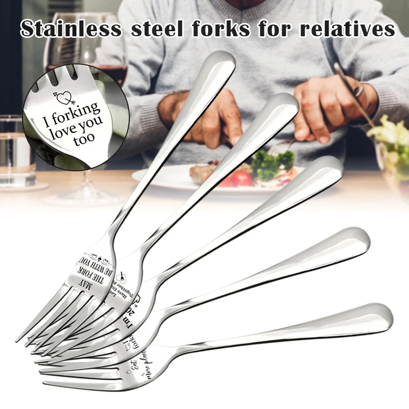 Engraved Fork Best Gift for Husband Wife and Family Letter Engraved Fork with Gift Box FP8
Engraved Fork Best Gift for Husband Wife and Family Letter Engraved Fork with Gift Box FP8