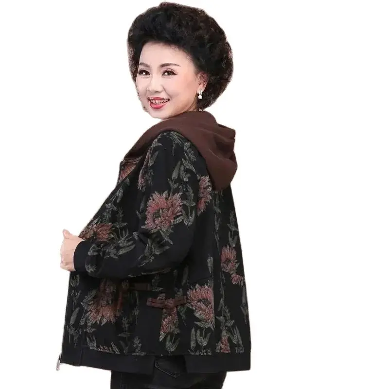 Winter Keep Warm Female Outerwear New 2021 Printing Hooded Zipper Tops Add Velvet Add Thick Middle-Aged Ladies Cotton Clothes
Winter Keep Warm Female Outerwear New 2021 Printing Hooded Zipper Tops Add Velvet Add Thick Middle-Aged Ladies Cotton Clothes