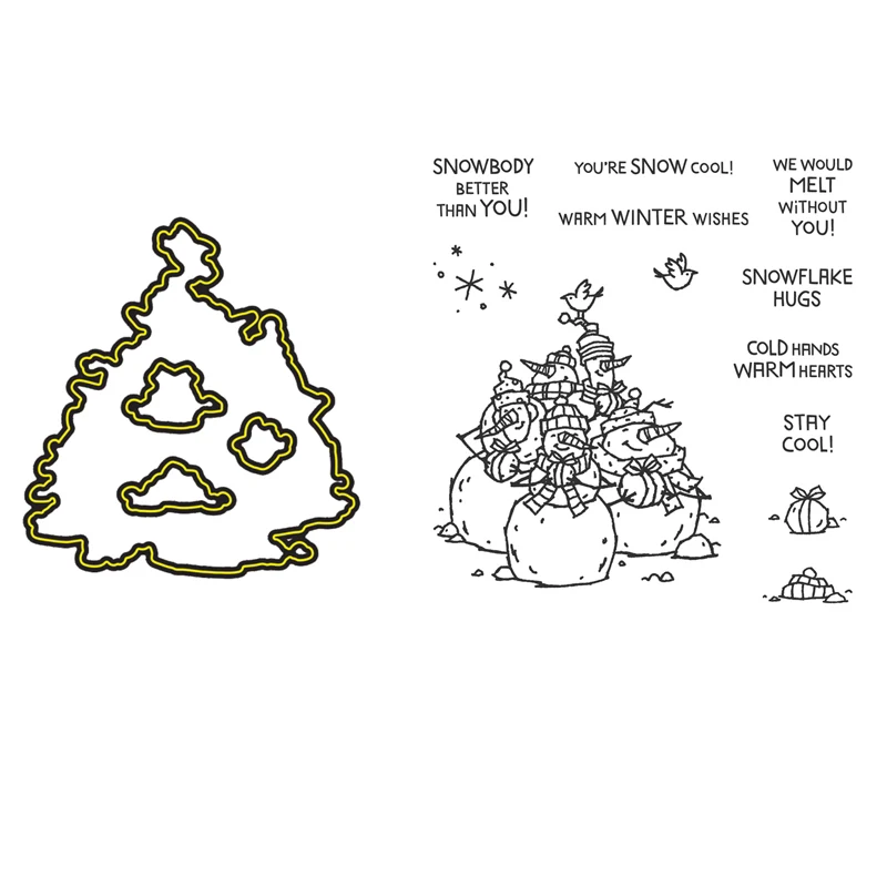 Snowbody Better Stamp and Dies Christmas Warm Wishes Sentiments Stamps for DIY Scrapbooking Card Making Crafts Die Cuts 2021 new
Snowbody Better Stamp and Dies Christmas Warm Wishes Sentiments Stamps for DIY Scrapbooking Card Making Crafts Die Cuts 2021 new