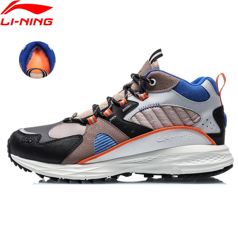 Кроссовки Li-Ning мужские зимние на флисовой подкладке спортивная обувь для фитнеса