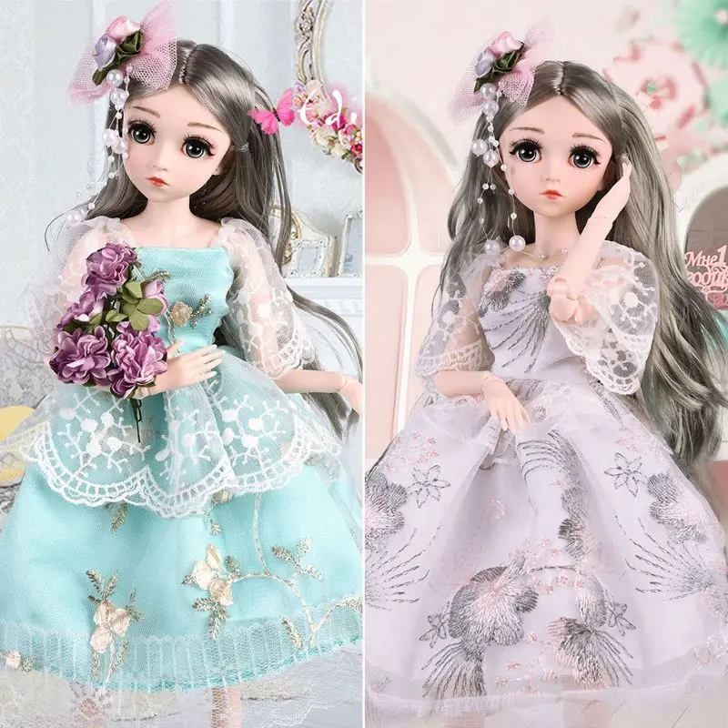 BJD-Dolls 1/4 SD Doll 18 Inch 26 Ball Jointed Doll DIY Toys Birthday Gift for Girls with Full Set Clothes Shoes Wig Makeup
BJD-Dolls 1/4 SD Doll 18 Inch 26 Ball Jointed Doll DIY Toys Birthday Gift for Girls with Full Set Clothes Shoes Wig Makeup