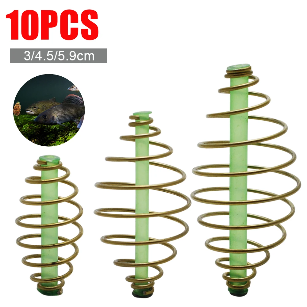 10pcs Fishing Bait Cage Spring Sinker Carp Fishing Feeder Coil Inline Method Freshwater Saltwater Feeder Fishing Tackle 3 Sizes
10pcs Fishing Bait Cage Spring Sinker Carp Fishing Feeder Coil Inline Method Freshwater Saltwater Feeder Fishing Tackle 3 Sizes