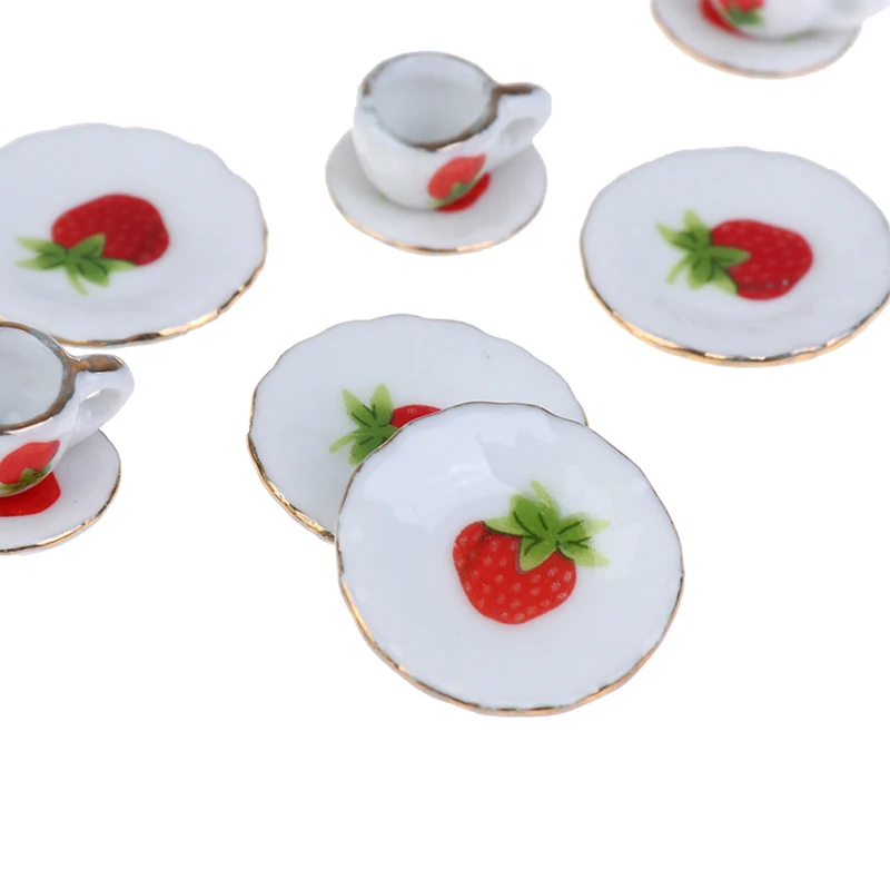 15Pcs/set 1:12 Dollhouse Miniature Tableware Porcelain Ceramic Tea Cup Plate
15Pcs/set 1:12 Dollhouse Miniature Tableware Porcelain Ceramic Tea Cup Plate