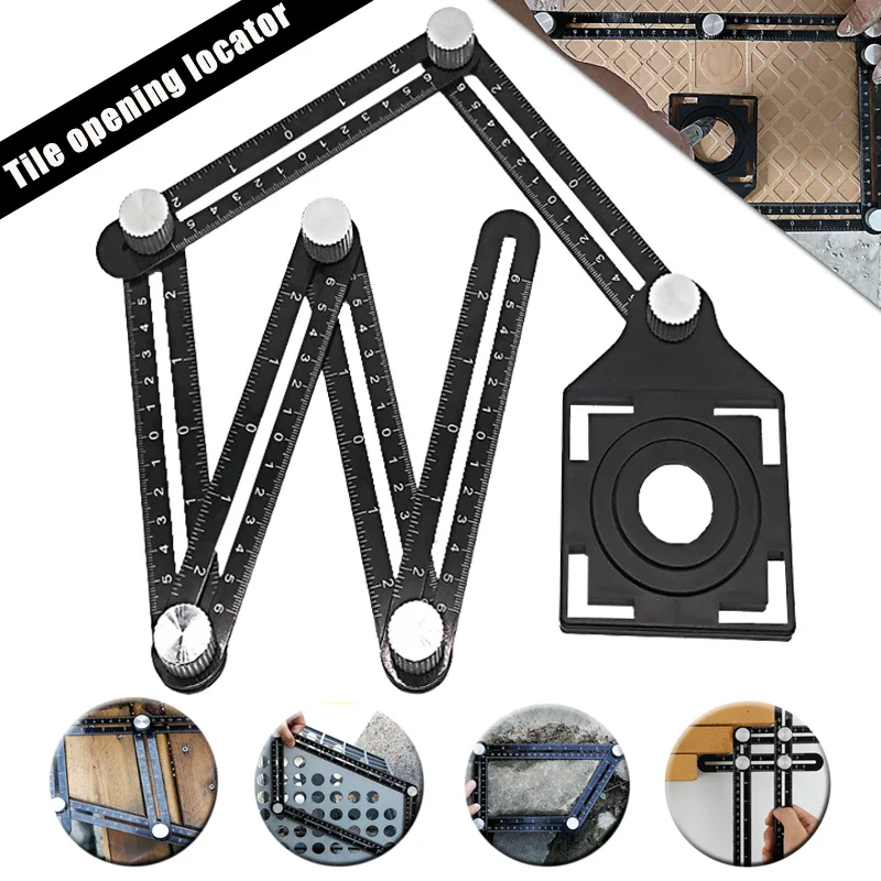 Universal Multi Angle Measuring Ruler Aluminium Alloy Angle Finder Measuring Ruler DIY Wood Tiling Flooring Tool Angle Ruler
Universal Multi Angle Measuring Ruler Aluminium Alloy Angle Finder Measuring Ruler DIY Wood Tiling Flooring Tool Angle Ruler