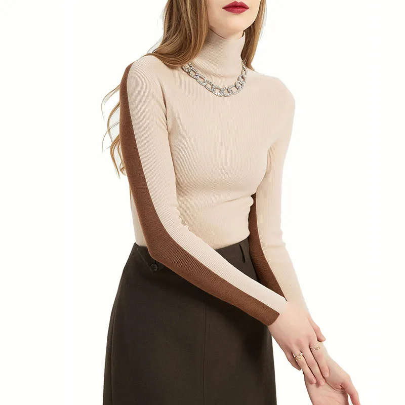 Turtleneck Pullovers Casual Sweaters Women Shirt Long Sleeve Knitted Jumper Winter Tops Jo205pfu
Turtleneck Pullovers Casual Sweaters Women Shirt Long Sleeve Knitted Jumper Winter Tops Jo205pfu